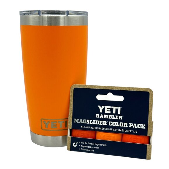 YETI 20oz. TUMBLER W/3PK MAGS - KING CRAB ORANGE - Picture 1 of 1